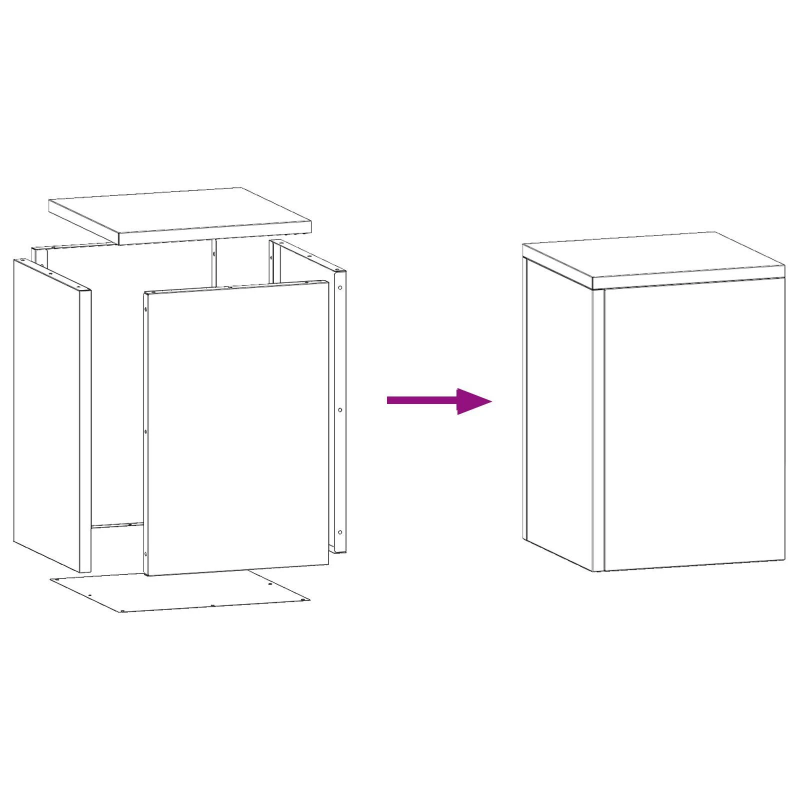 vidaXL Augu statīvs 2 pcs Melna 24 x 24 x 35 cm Tērauds