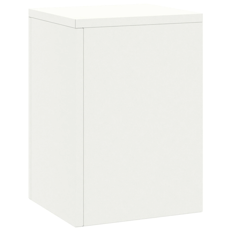 vidaXL Augu statīvs 2 pcs Balts 24 x 24 x 35 cm Tērauds