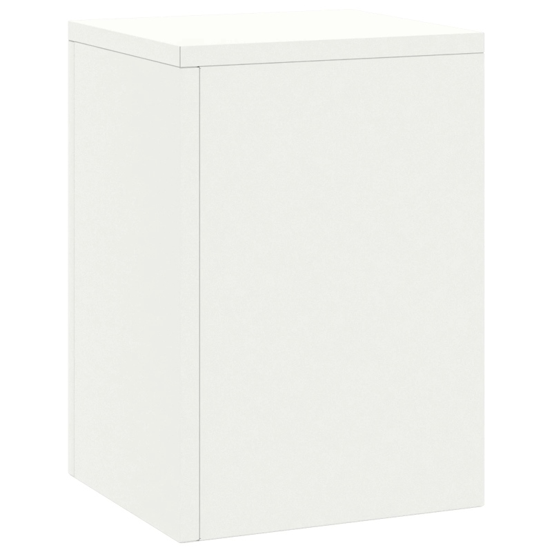 vidaXL Augu statīvs 2 pcs Balts 24 x 24 x 35 cm Tērauds