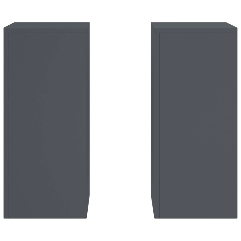 vidaXL Augu statīvs 2 pcs Antracīts 24 x 24 x 55 cm Tērauds