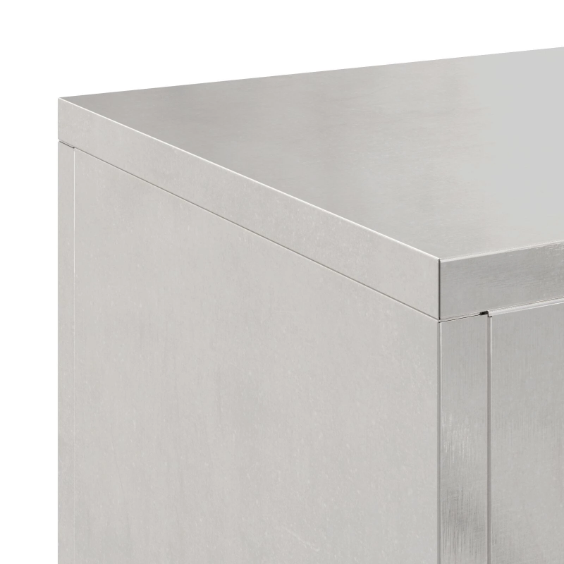 vidaXL Augu statīvs 2 pcs Sudraba 24 x 24 x 55 cm Nerūsējošs tērauds