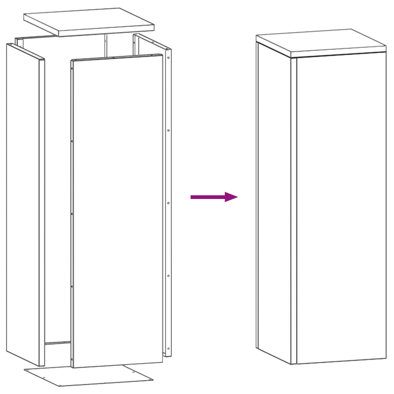vidaXL Augu statīvs 2 pcs Antracīts 24 x 24 x 75 cm Tērauds