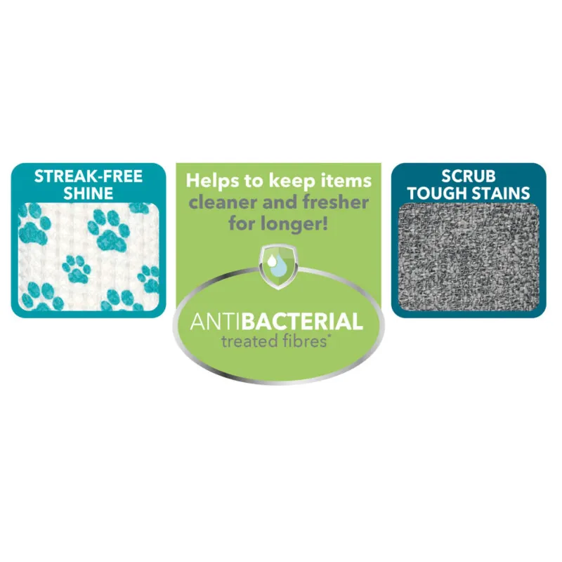 Beldray LA034177CDUEU7 Antibac Pet Plus+ Cleaning Pads