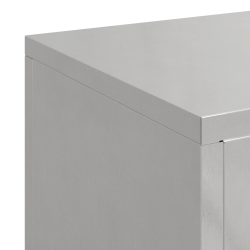 vidaXL Augu statīvs 3 pcs Sudraba Nerūsējošs tērauds