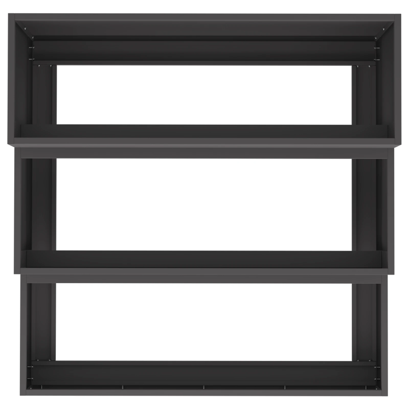 vidaXL Dārza stādītājs Melna 90 x 90 x 35 cm Auksti velmēta tērauds