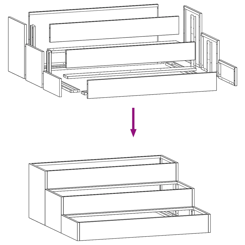 vidaXL Dārza stādītājs Antracīts 90 x 90 x 35 cm