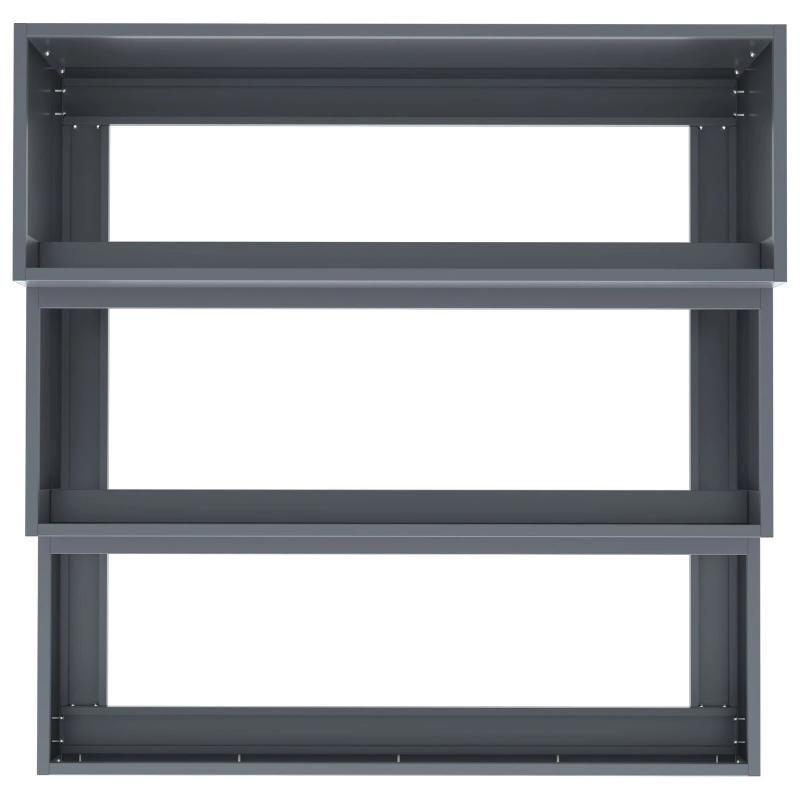 vidaXL Dārza stādītājs Antracīts 90 x 90 x 35 cm