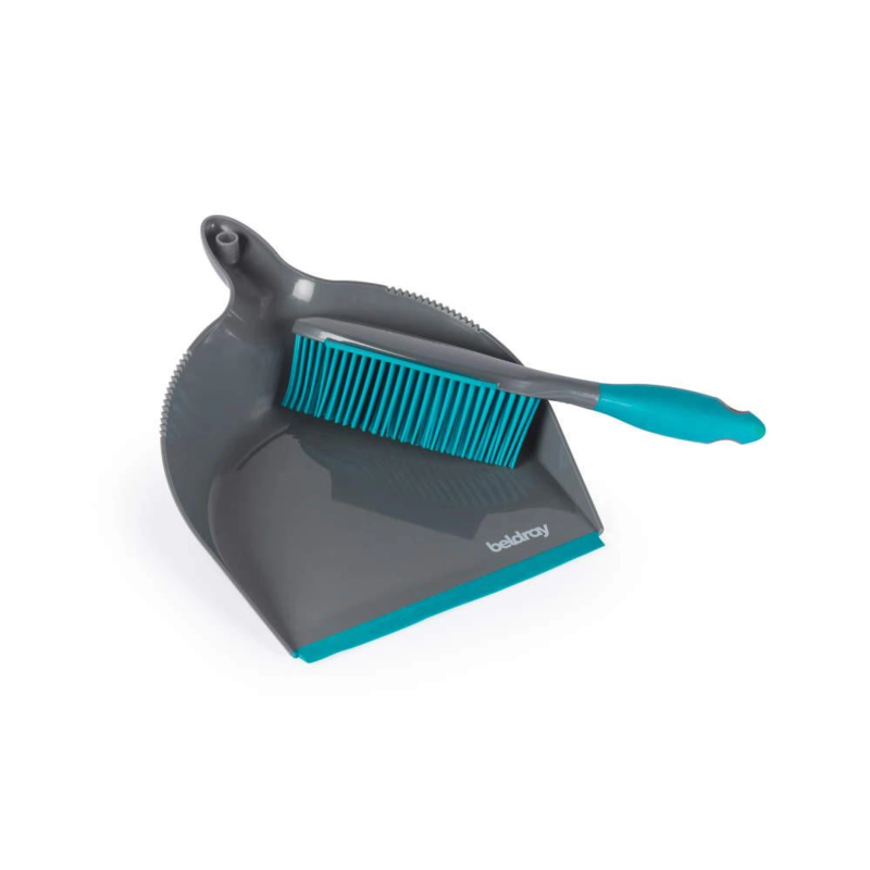 Beldray LA034191UFFEU7 Antibac Pet Plus+ Rubber Head Dustpan & Brush Set