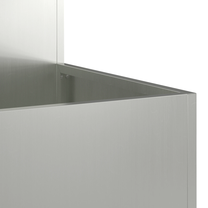 vidaXL Dārza stādītājs Sudraba 80 x 80 x 48 cm Cinkots tērauds