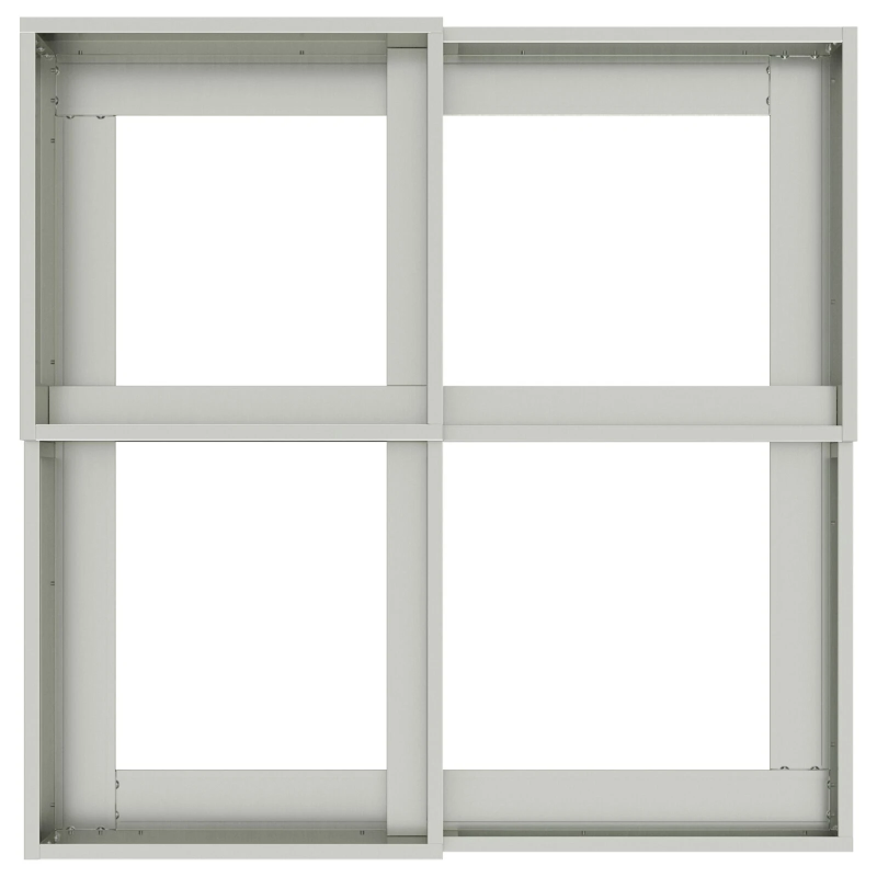 vidaXL Dārza stādītājs Sudraba 80 x 80 x 60 cm Cinkots tērauds