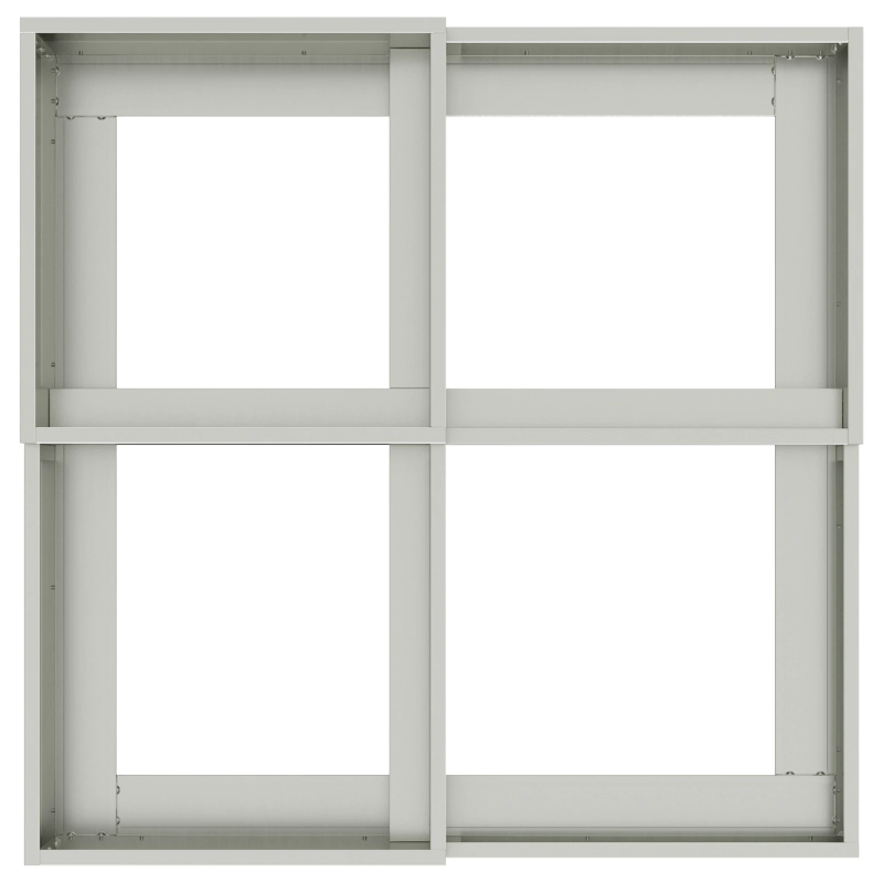 vidaXL Dārza stādītājs Sudraba 100 x 100 x 60 cm Cinkots tērauds