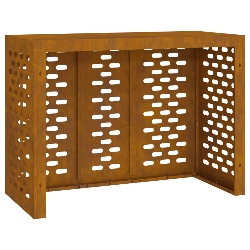 vidaXL Gaisa kondicioniera pārsegs Rūsa 110 x 50 x 80 cm Laika tērauds