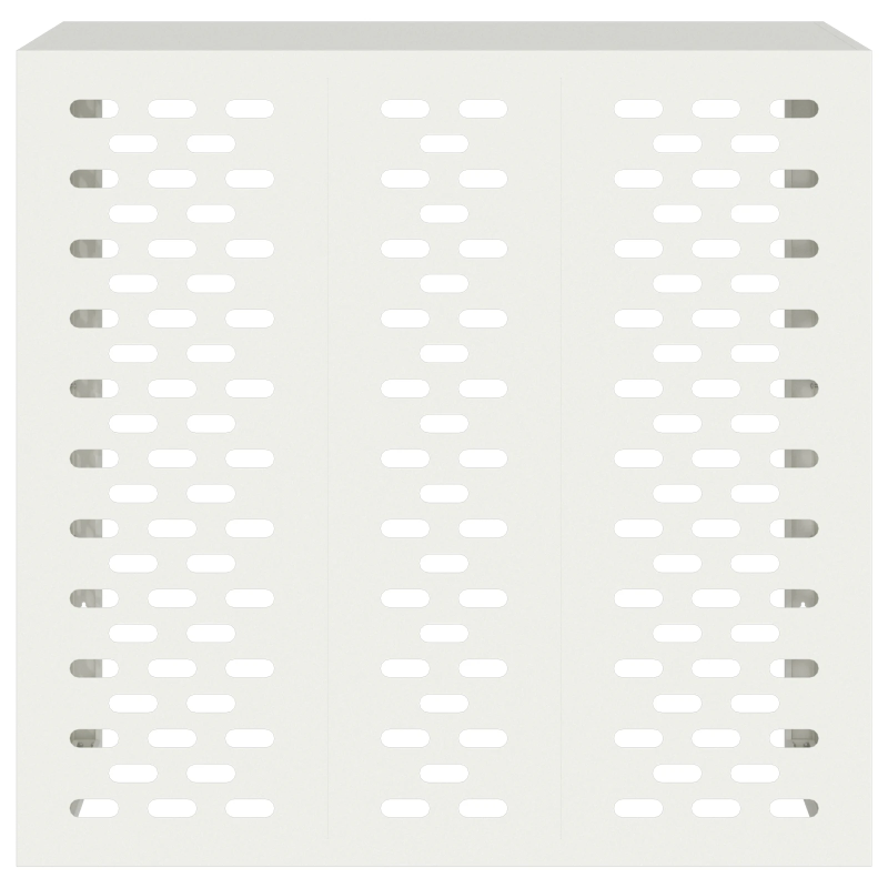 vidaXL Gaisa kondicioniera pārsegs Balts 110 x 50 x 105 cm Tērauds