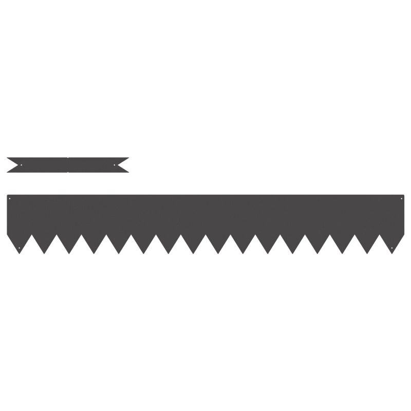 vidaXL Zāliena Apmale 20 pcs Melna 100 x 0.05 x 20 cm