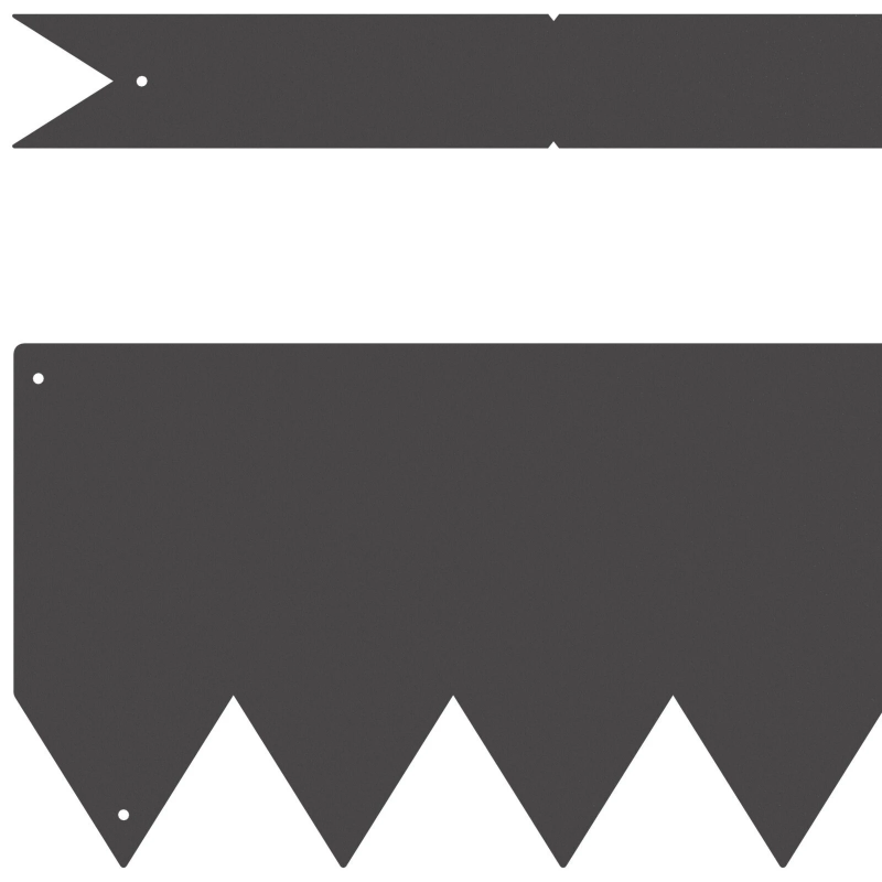 vidaXL Zāliena Apmale 20 pcs Melna 100 x 0.05 x 20 cm