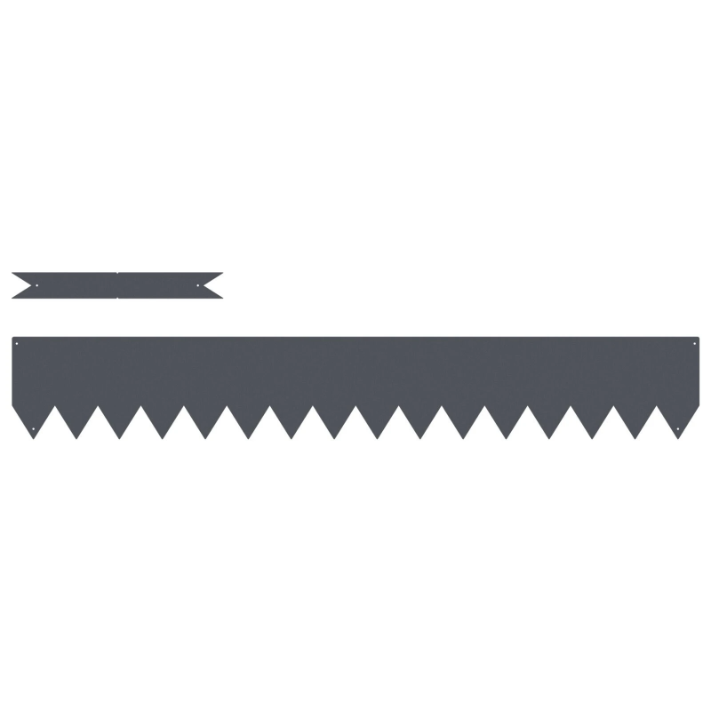 vidaXL Zāliena Apmale 50 pcs Antracīts 100 x 0.05 x 20 cm