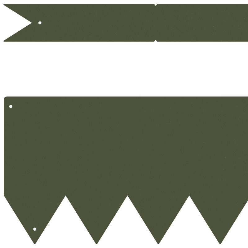 vidaXL Zāliena Apmale 10 pcs Olīvu zaļš 100 x 0.05 x 20 cm