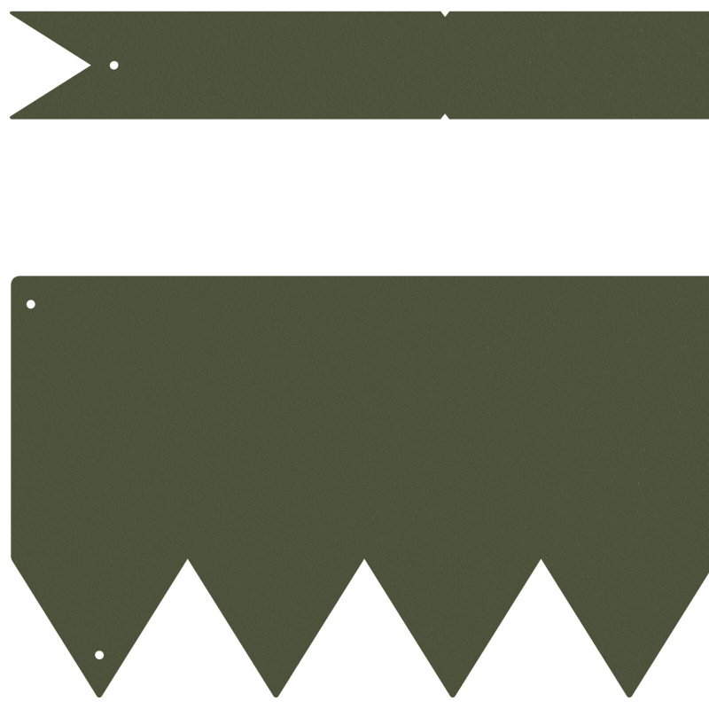 vidaXL Zāliena Apmale 50 pcs Olīvu zaļš 100 x 0.05 x 20 cm