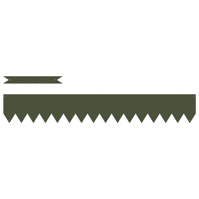 vidaXL Zāliena Apmale 50 pcs Olīvu zaļš 100 x 0.05 x 20 cm