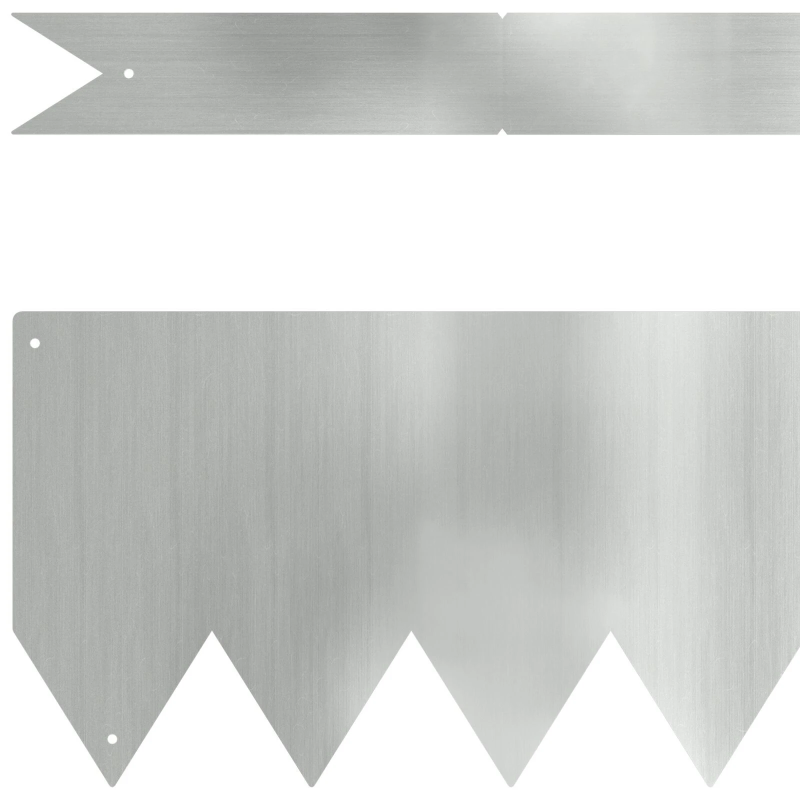 vidaXL Zāliena Apmale 30 pcs Sudraba 100 x 0.05 x 20 cm