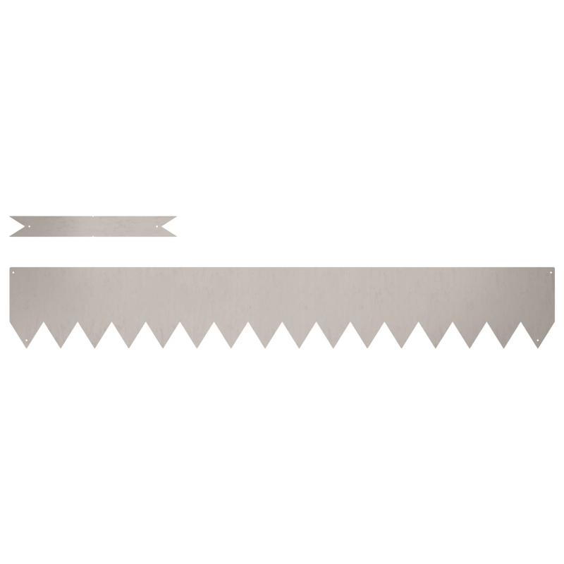 vidaXL Zāliena Apmale 50 pcs Brūna 100 x 0.05 x 20 cm Laika tērauds