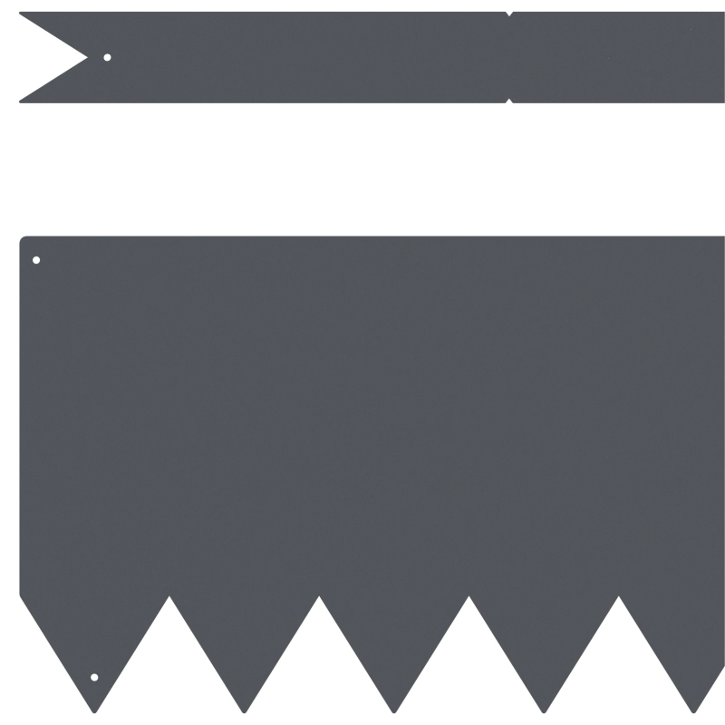 vidaXL Zāliena Apmale 30 pcs Antracīts 100 x 0.05 x 20 cm