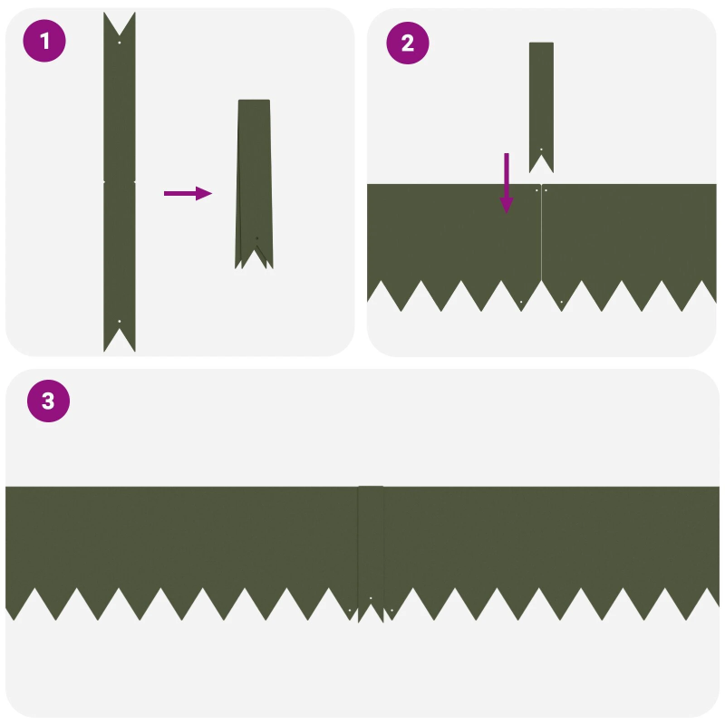 vidaXL Zāliena Apmale 10 pcs Olīvu zaļš 100 x 0.05 x 20 cm