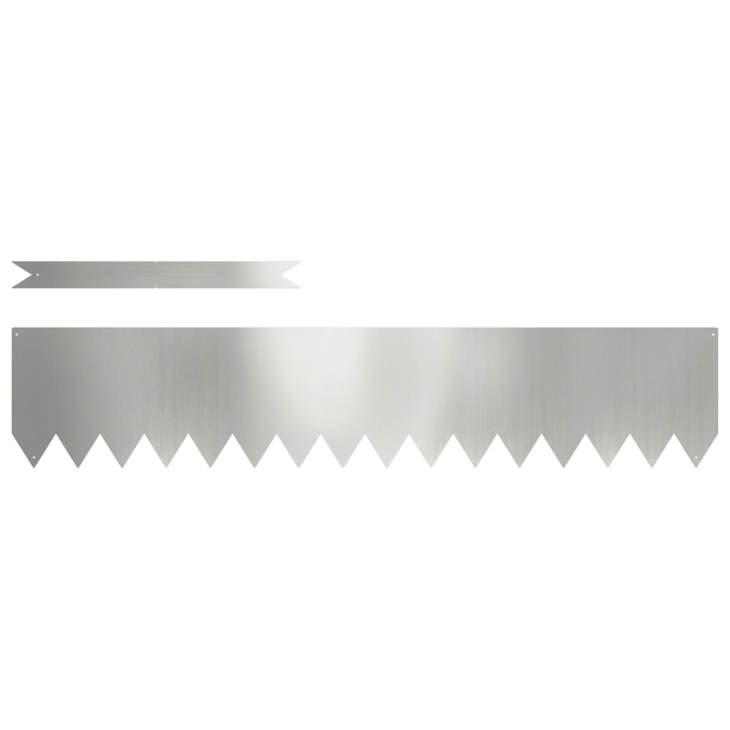 vidaXL Zāliena Apmale 20 pcs Sudraba 100 x 0.05 x 20 cm