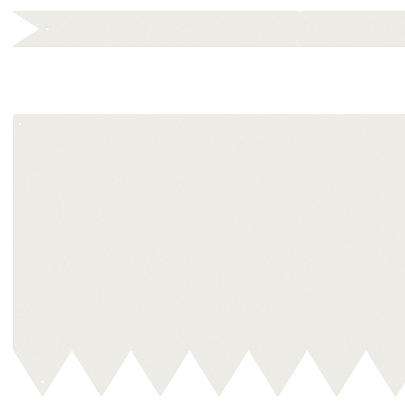 vidaXL Zāliena Apmale 10 pcs Balts 100 x 0.05 x 20 cm