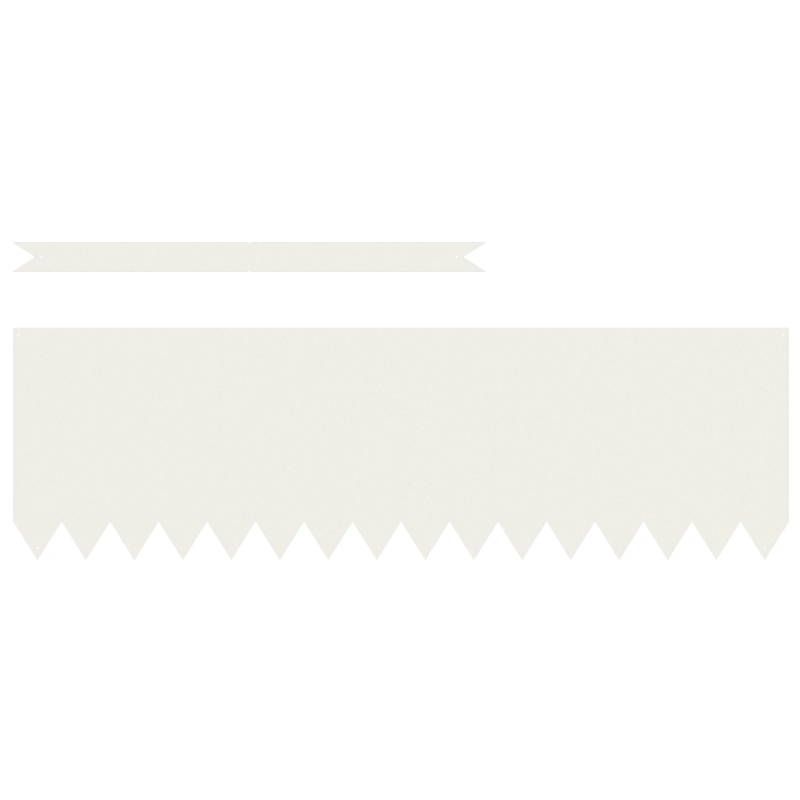 vidaXL Zāliena Apmale 20 pcs Balts 100 x 0.05 x 20 cm