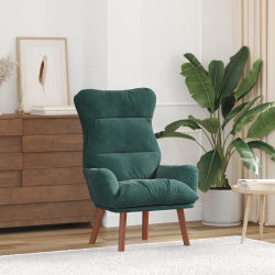 vidaXL atpūtas krēsls Tumši zaļš 69 x 74 x 93 cm Samts