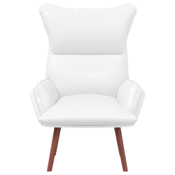 vidaXL atpūtas krēsls Balts 69 x 74 x 93 cm Mākslīgā Āda