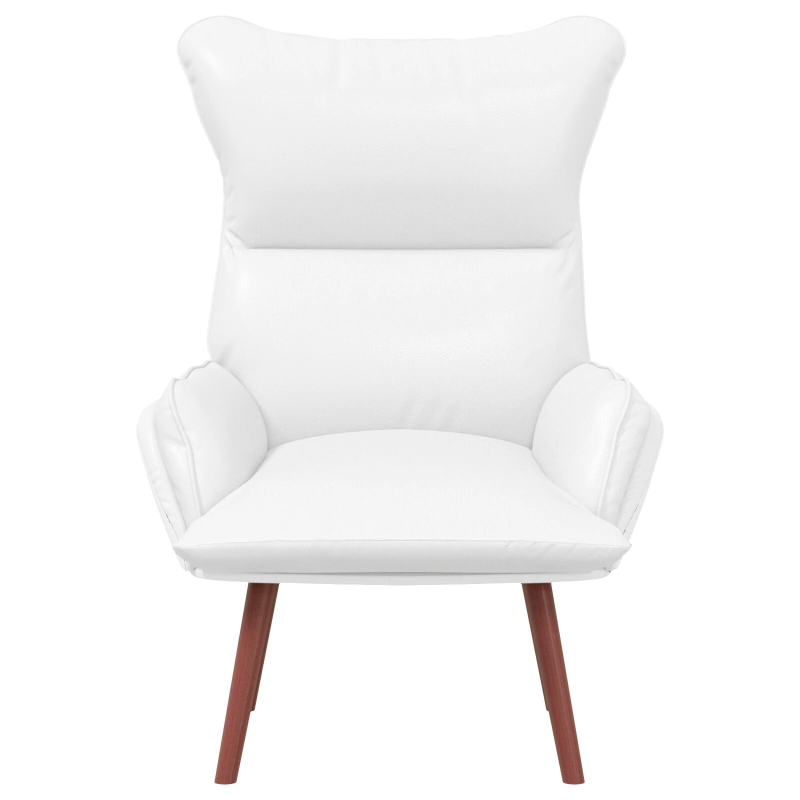 vidaXL atpūtas krēsls Balts 69 x 74 x 93 cm Mākslīgā Āda