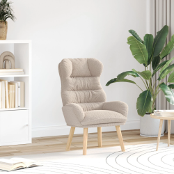 vidaXL atpūtas krēsls Gaiši pelēks 69 x 74 x 93 cm Šerpa Audums