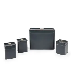 Salter BW126131EU7 Marino 4-Piece Bread Bin & Canister Set