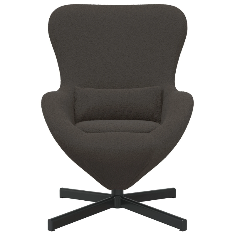 vidaXL Olu krēsls Tumši pelēks 63 x 73 x 90 cm audums