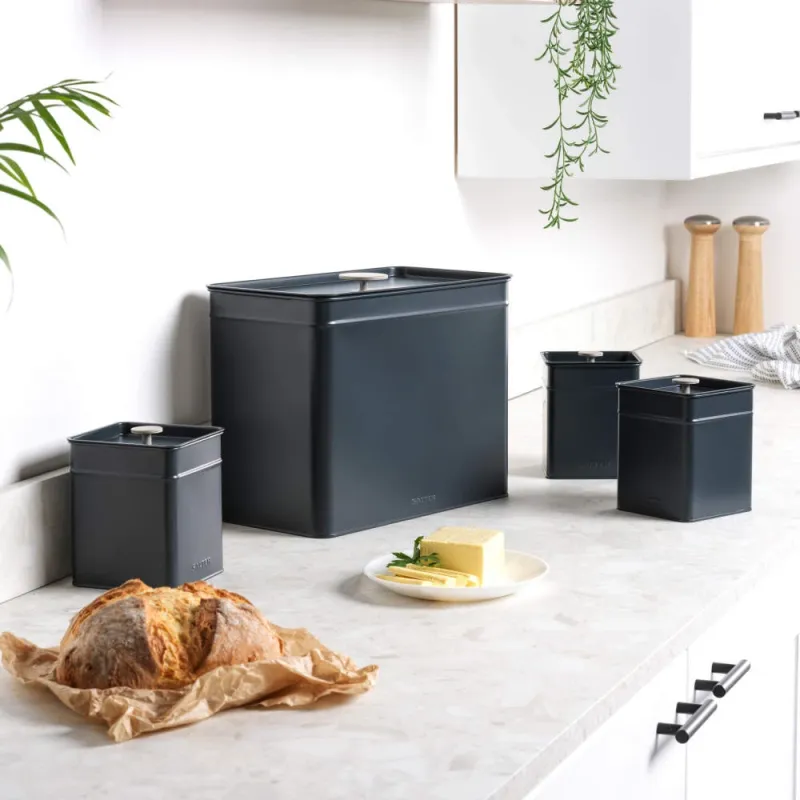 Salter BW126131EU7 Marino 4-Piece Bread Bin & Canister Set