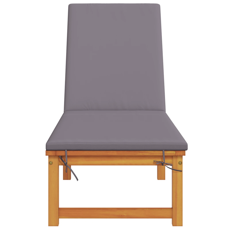 vidaXL Sauļošanās krēsls Brūna 202 x 53 x 89 cm Cietā akācijas koks