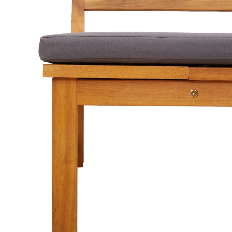 vidaXL Sauļošanās krēsls Brūna 200 x 57 x 75cm Akācijas masīvkoks