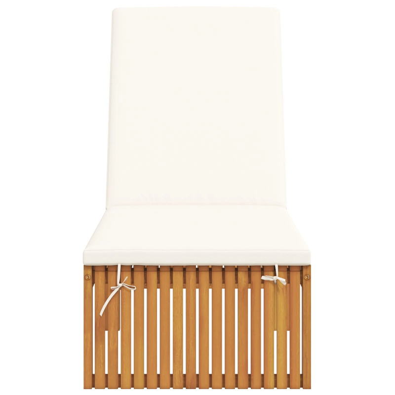 vidaXL Sauļošanās krēsls Brūna 55 x 200 x 94cm Akācijas masīvkoks