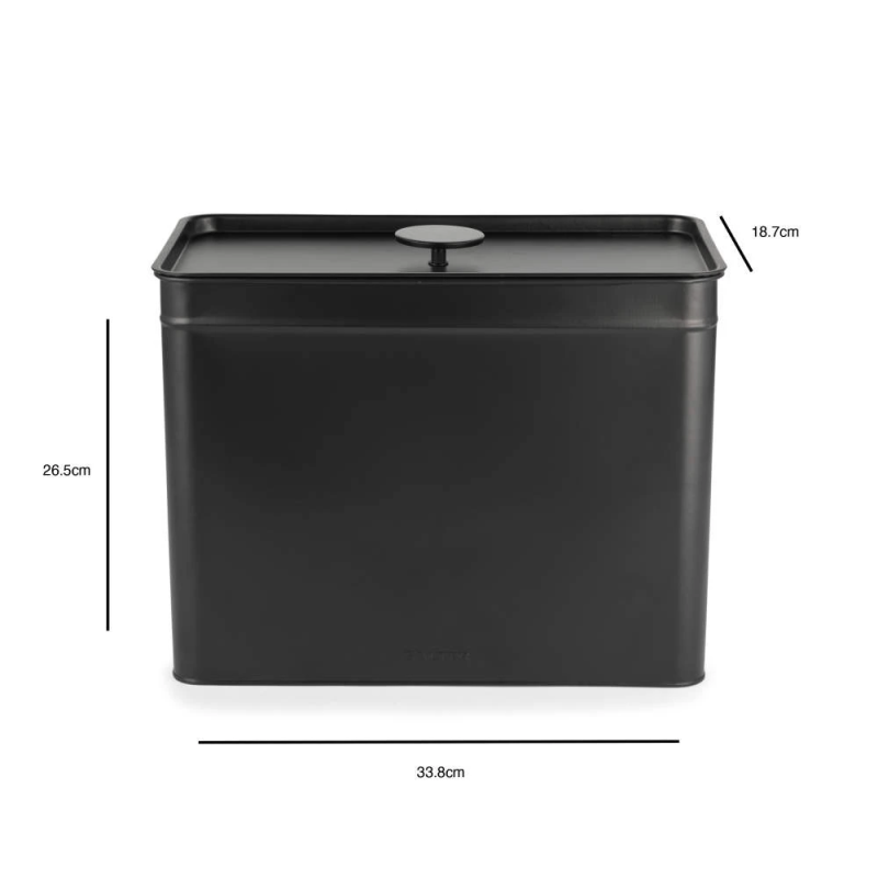 Salter BW126141EU7 Kuro 4-Piece Bread Bin & Canister Set