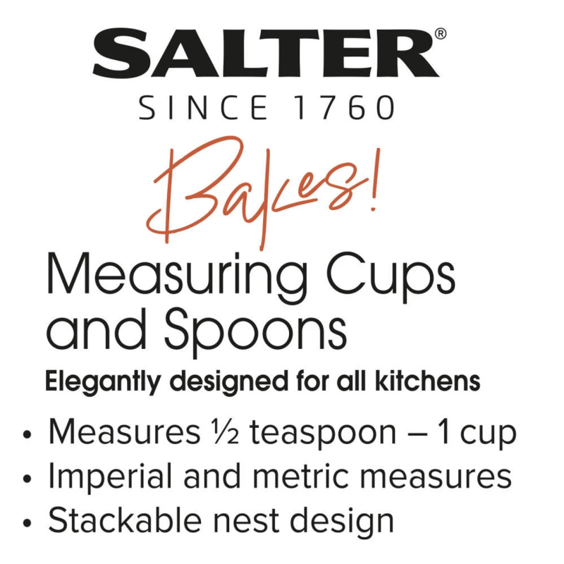 Salter BW12617EU7 Bakes Measuring Cups & Spoons Set