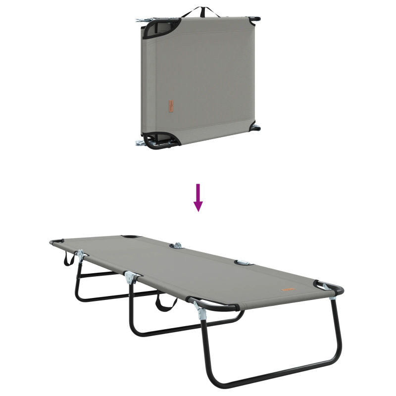 vidaXL Saliekamais sauļošanās krēsls 2 pcs Pelēka 188 x 57 x 86,5 cm