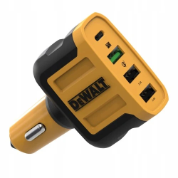 DeWALT Auto lādētājs 18W 4in1 2 x 2.4 USB A, 1 x USB c, 1 x USB 3.0