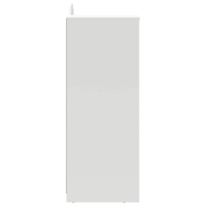 vidaXL Kreida galda ROROS Balts 120 x 45 x 118,5 cm Inženierijas koks