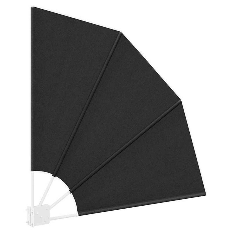 vidaXL Balkona privātuma ekrāns Antracīts 115 x 115 cm Poliesters