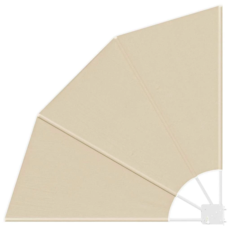 vidaXL Balkona privātuma ekrāns Bēša 115 x 115 cm Poliesters