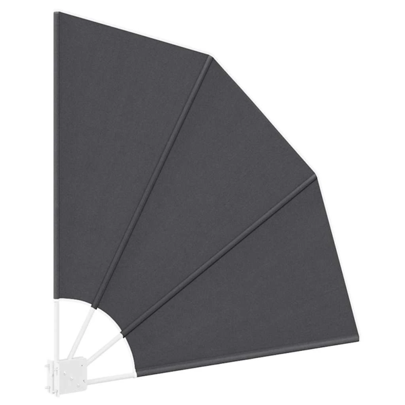 vidaXL Balkona privātuma ekrāns Melna 115 x 115 cm Poliesters