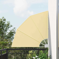 vidaXL Balkona privātuma ekrāns Smilšu 115 x 115 cm Poliesters