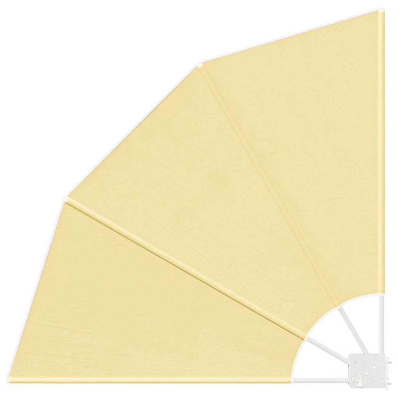 vidaXL Balkona privātuma ekrāns Smilšu 115 x 115 cm Poliesters